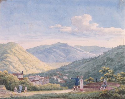 View of Bagni di Lucca, October 1813 by Elisa Bonaparte